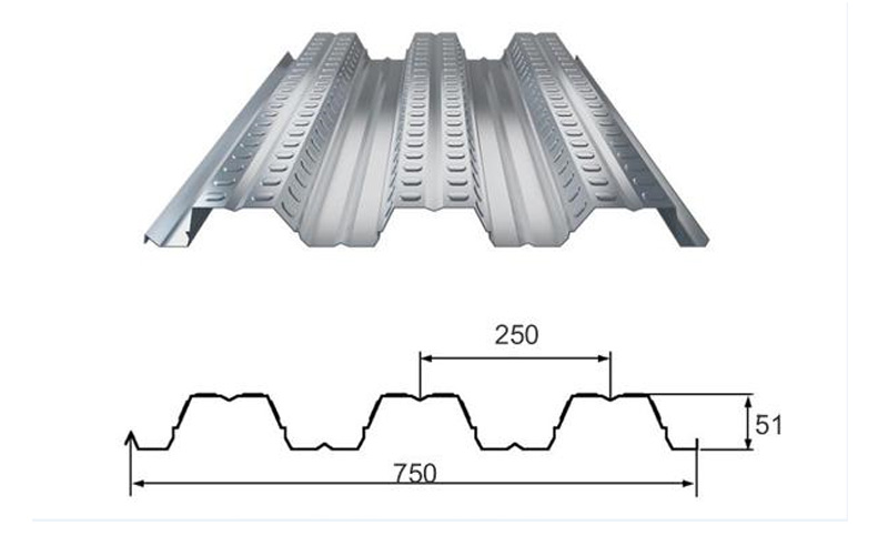 Steel floor decking