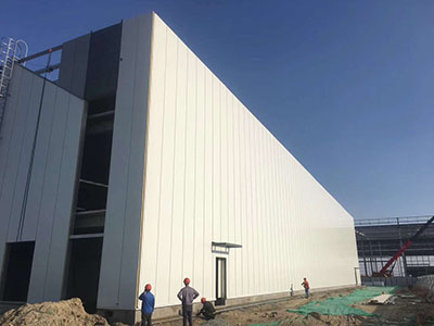 PU sandwich panel building